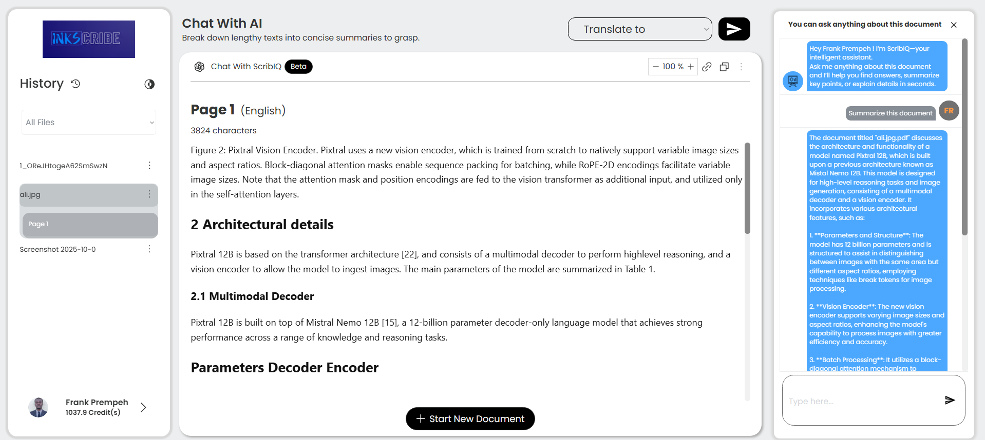 Inkscribe Dashboard 2